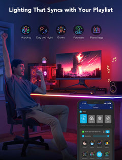 Govee RGBIC Neon Gaming Lights for Desk