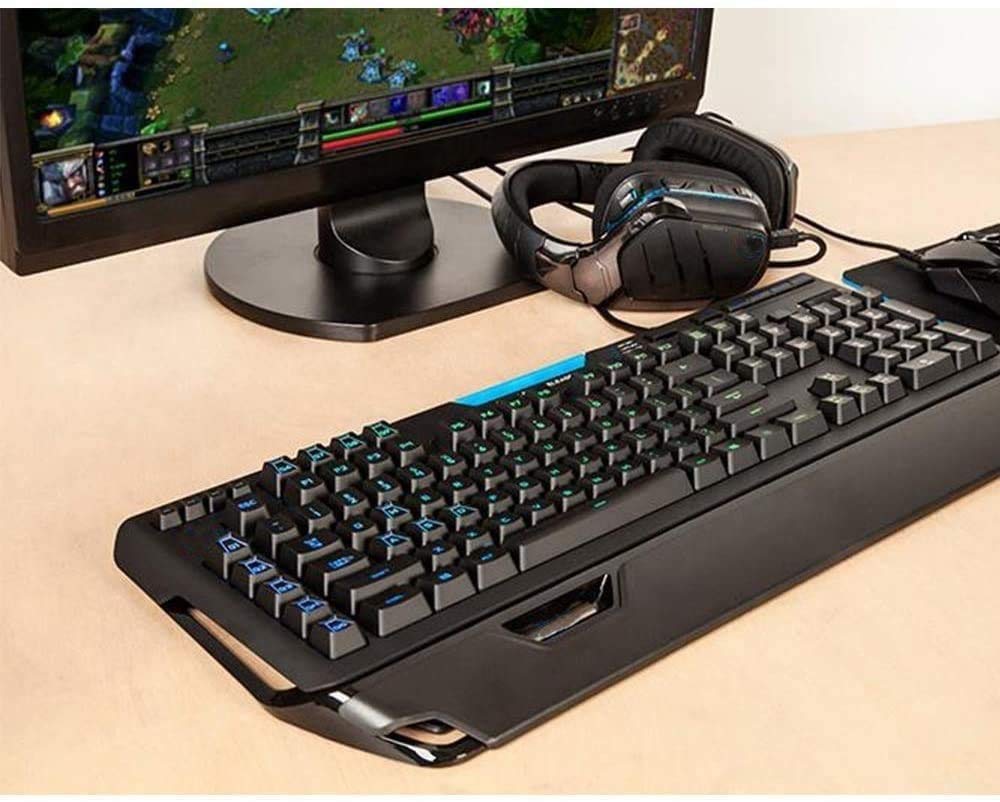 Rainbow Backlit Mechanical Gaming Keyboard – Full-Size Wired