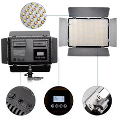 5600K LED Studio Video Lights with Tripods – 2-Piece Set