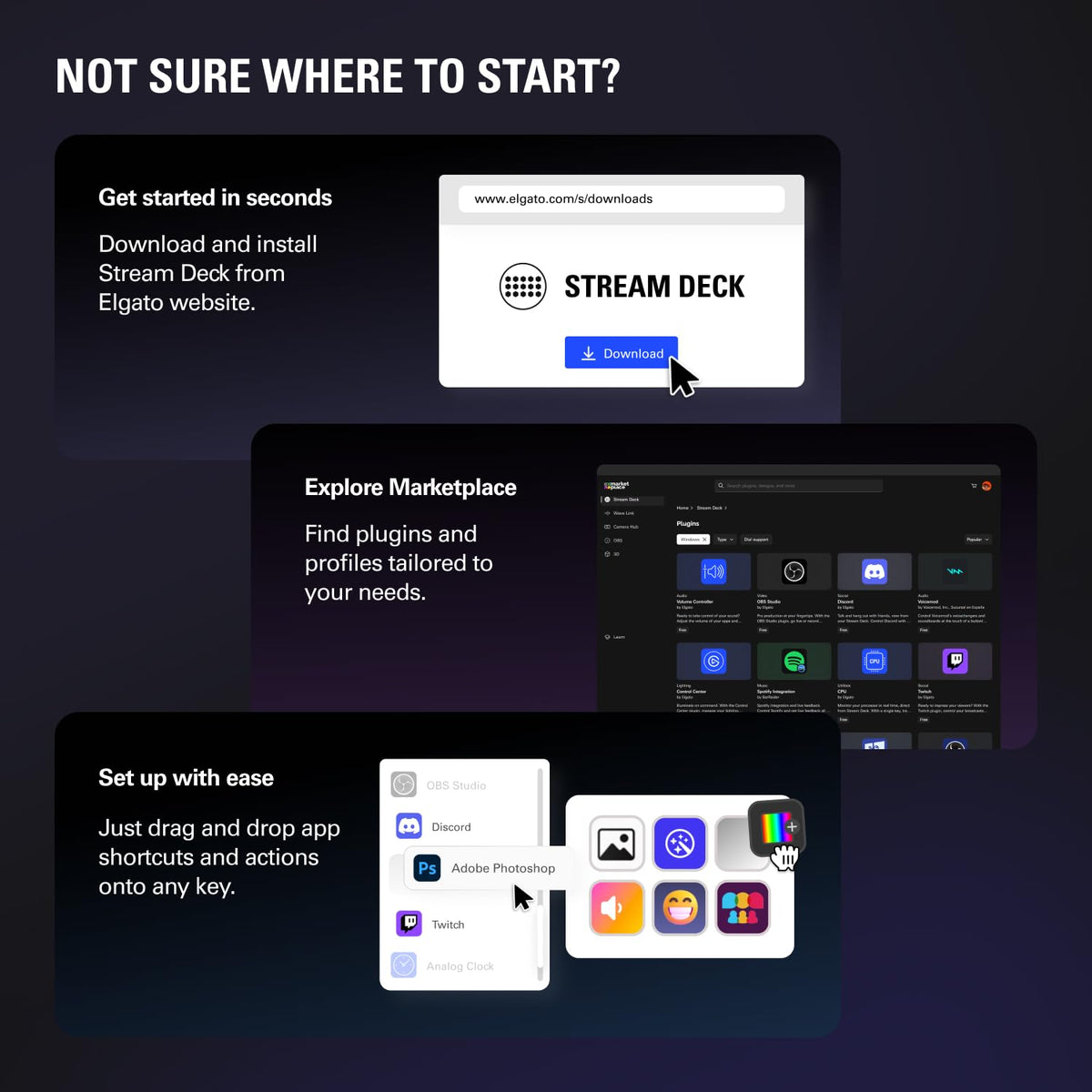 Stream Control Deck with Audio Mixer & Studio Controller