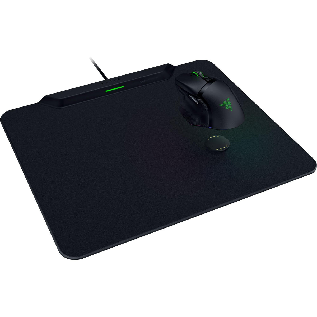 Wireless Charging Gaming Mouse Pad – Hard Surface & Charging Puck