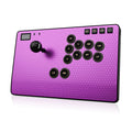 Leverless RGB Arcade Controller – Magnetic Switches, Aluminum, Purple