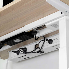 Desky Mini Cable & Power Tray Compact Cable Tray for Tidy Desks No Power