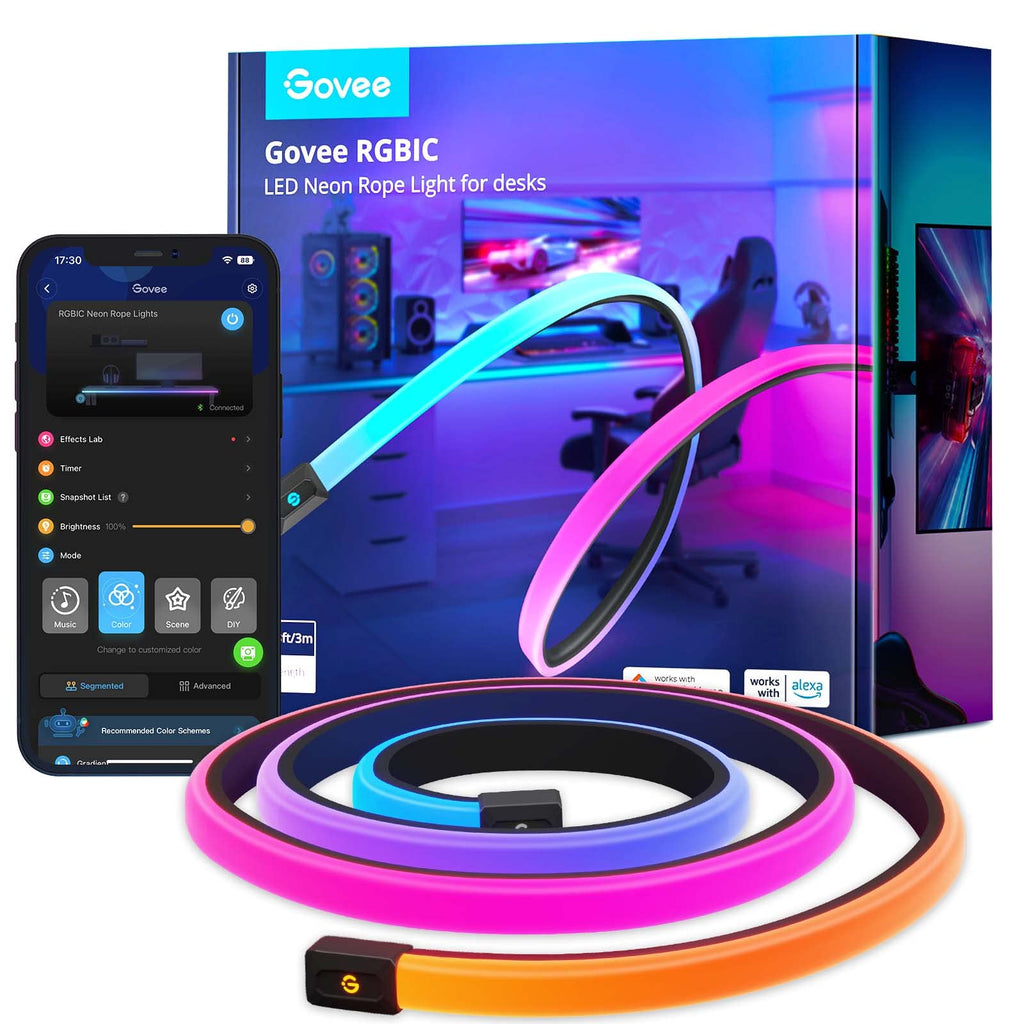 Govee RGBIC Neon Gaming Lights for Desk