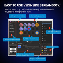 18-Key Stream Control Deck – Programmable Macro Keypad