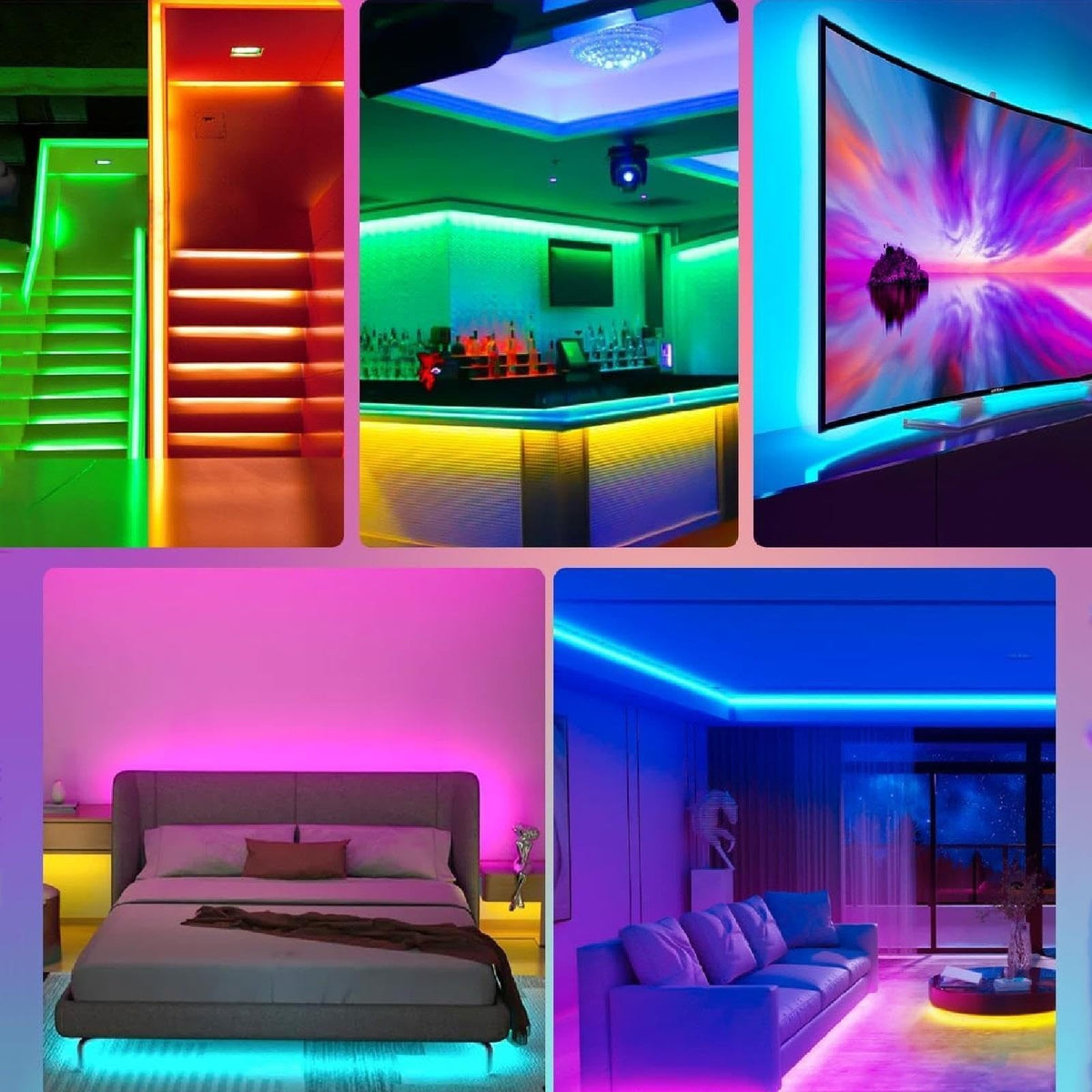 YKEOVCIBI Fancy Led Lights for Tv,Behind Tv Led Lighting