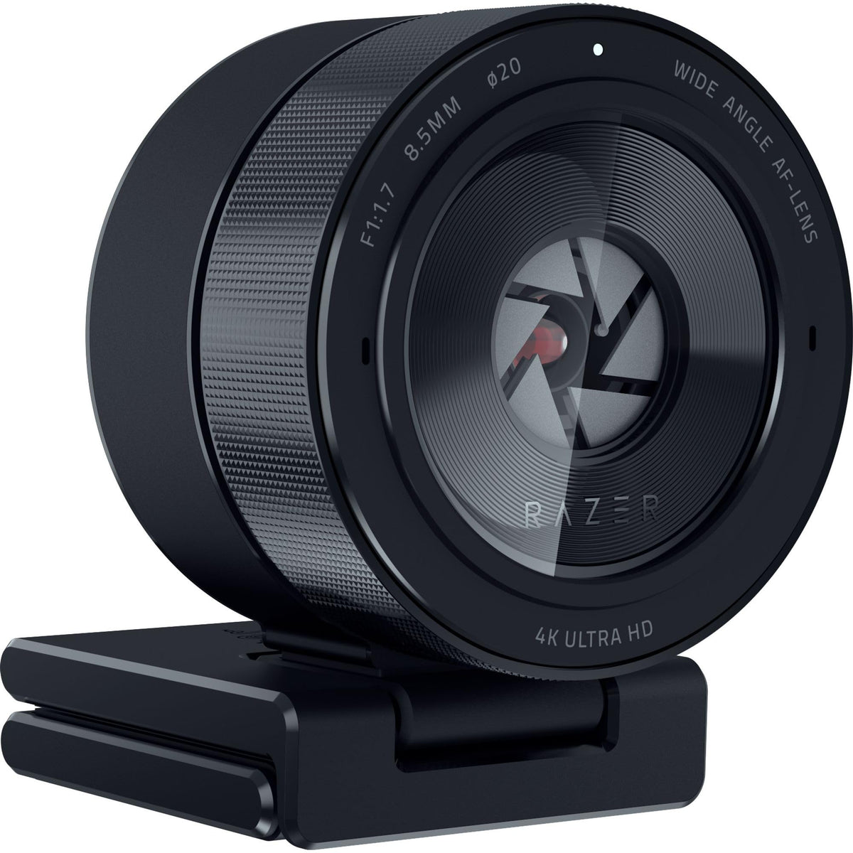 4K Webcam – Large Sensor, Auto Light Correction & Built-In Mic