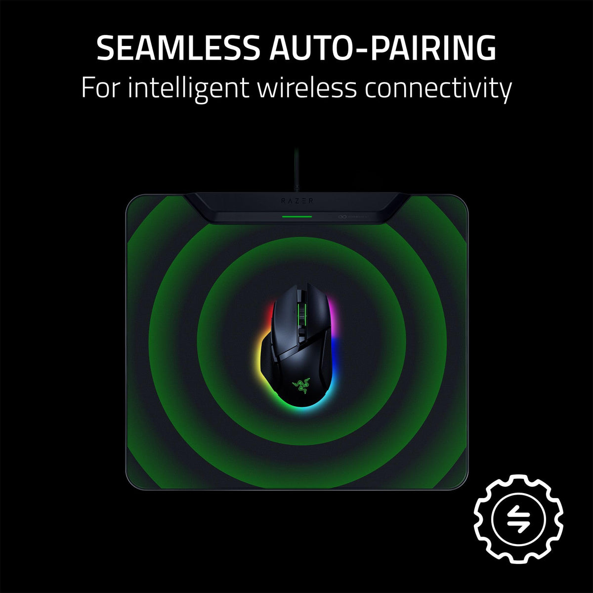 Wireless Charging Gaming Mouse Pad – Hard Surface & Charging Puck