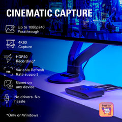 4K S Capture Card – PS5, Xbox Series X/S & Switch 2 Compatible
