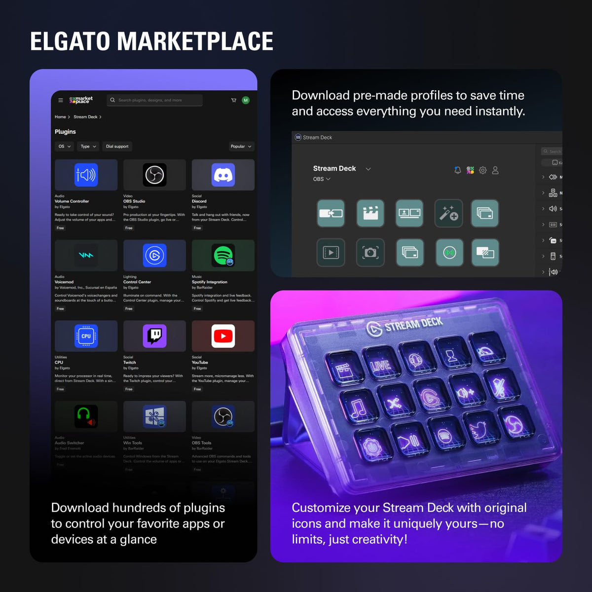 Stream Control Deck with Audio Mixer & Studio Controller