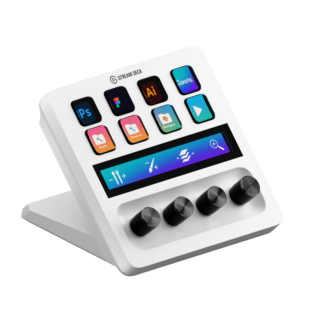 Stream Control Deck with Audio Mixer & Studio Controller