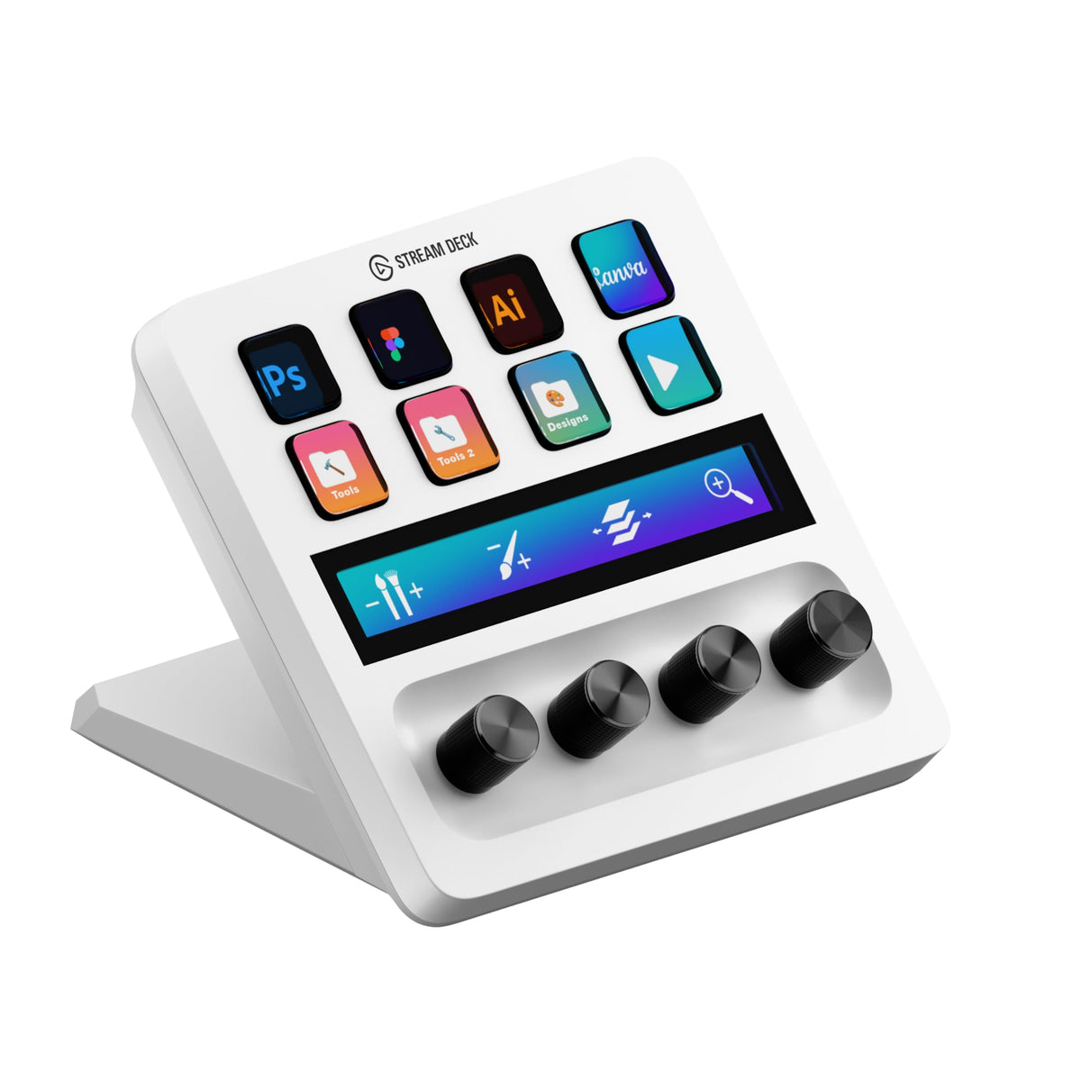 Stream Control Deck with Audio Mixer & Studio Controller