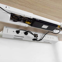 Desky Mini Cable & Power Tray Compact Cable Tray for Tidy Desks No Power