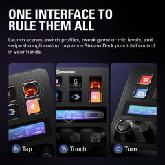 Stream Control Deck with Audio Mixer & Studio Controller