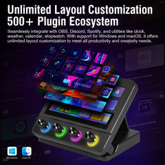 Stream Control Macro Pad – Programmable Keys & Audio Mixer
