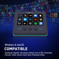 18-Key Stream Control Deck – Programmable Macro Keypad