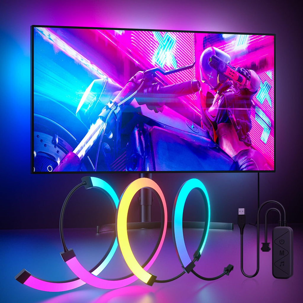 RGB Gaming Light Bar – Dynamic Screen Sync & Music Mode