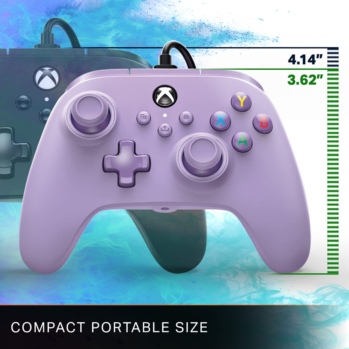 Compact Wired Gaming Controller – Lilac, Xbox & PC Compatible