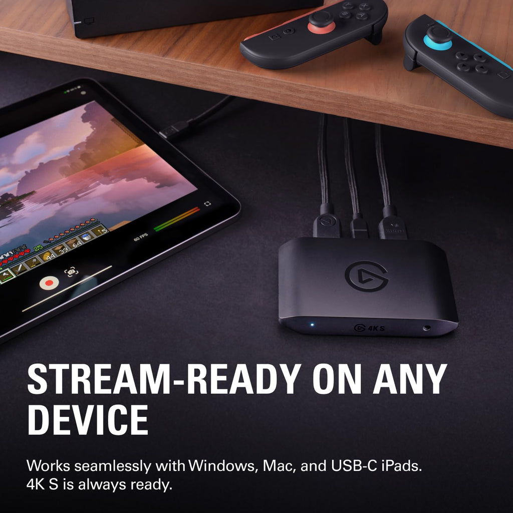 4K S Capture Card – PS5, Xbox Series X/S & Switch 2 Compatible