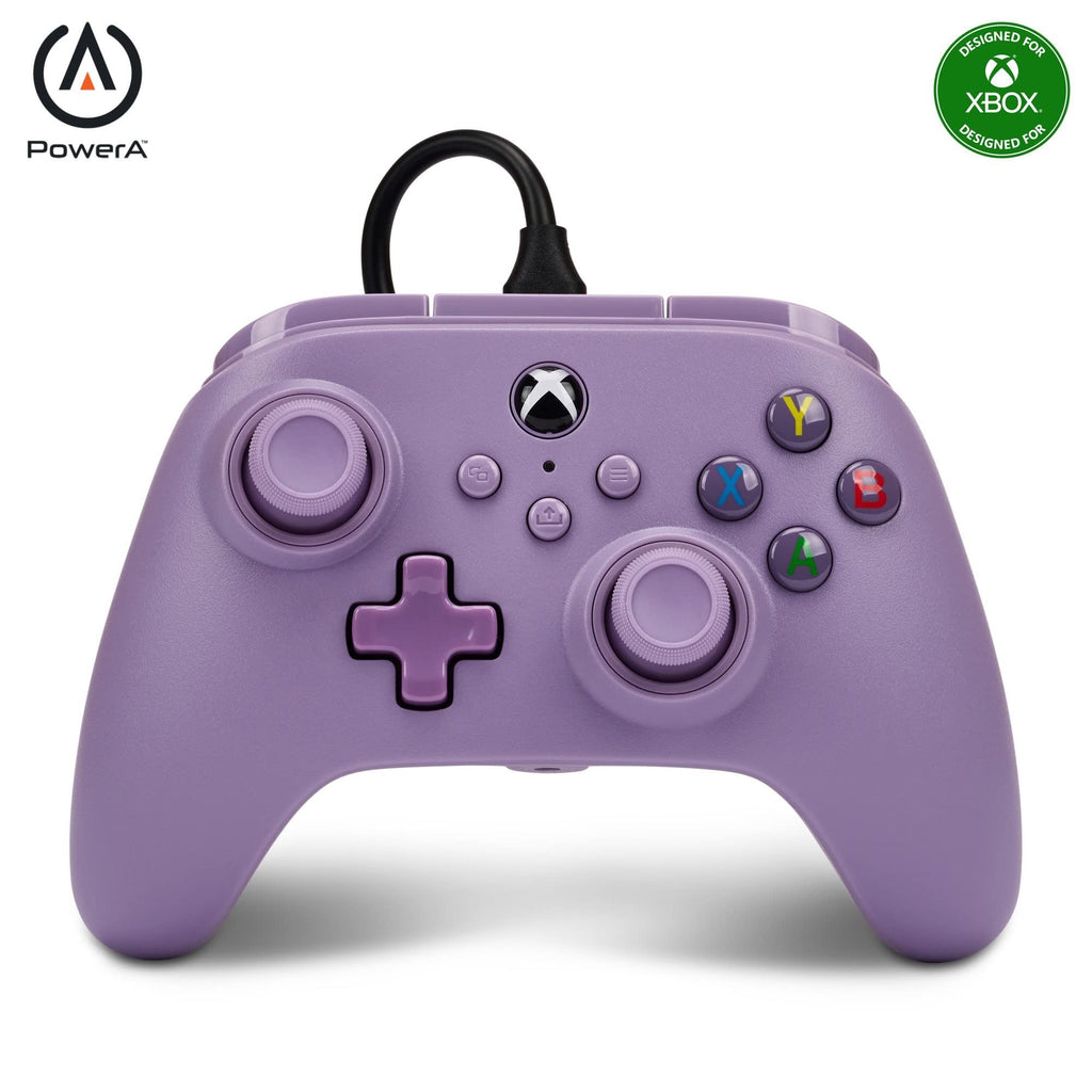Compact Wired Gaming Controller – Lilac, Xbox & PC Compatible