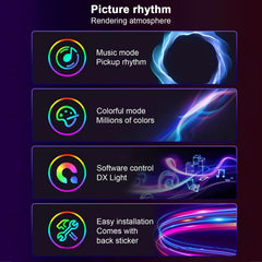 RGB Gaming Light Bar – Dynamic Screen Sync & Music Mode