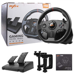 270°/900° Racing Wheel & Pedals – Multi-Platform Compatible