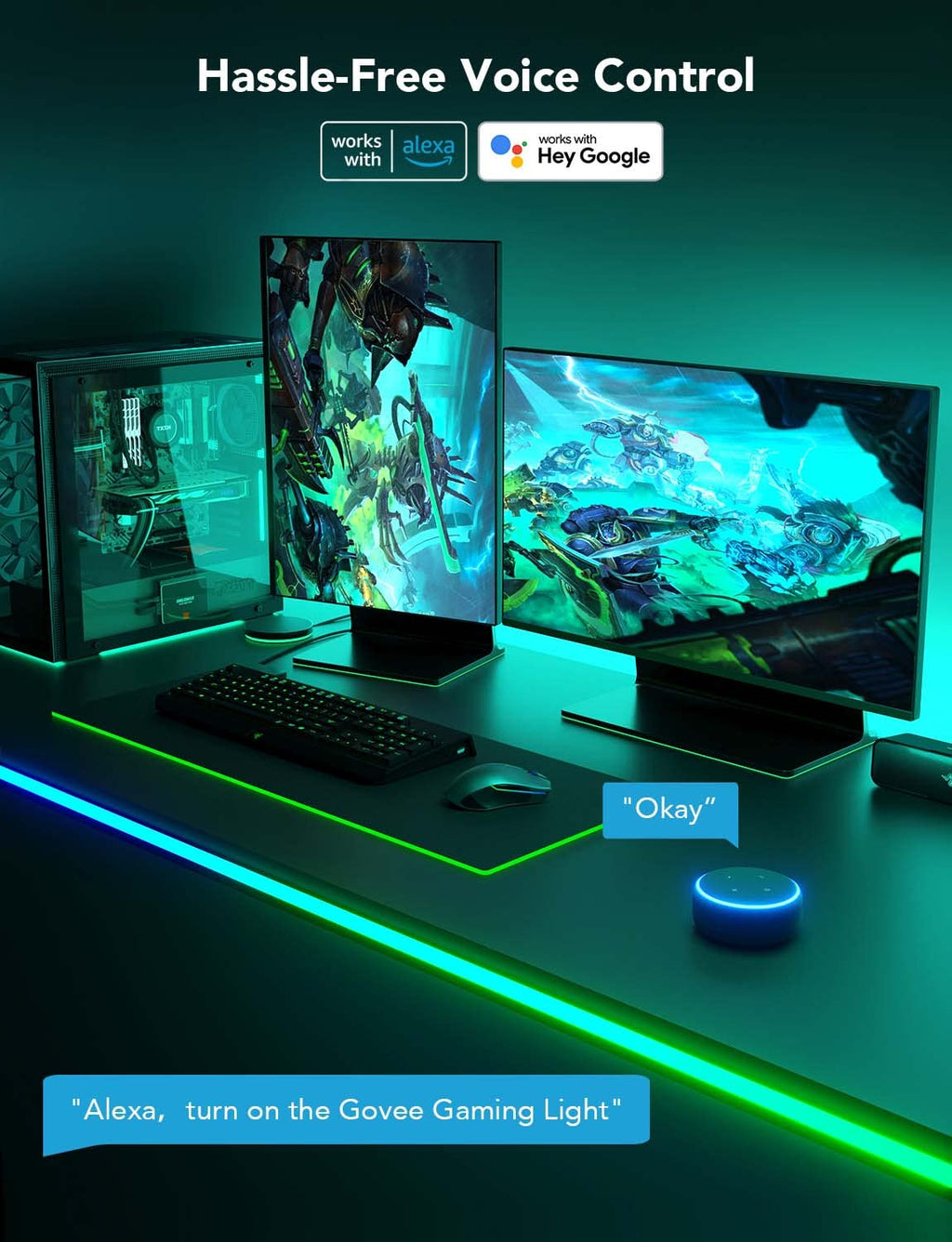 Govee RGBIC Neon Gaming Lights for Desk