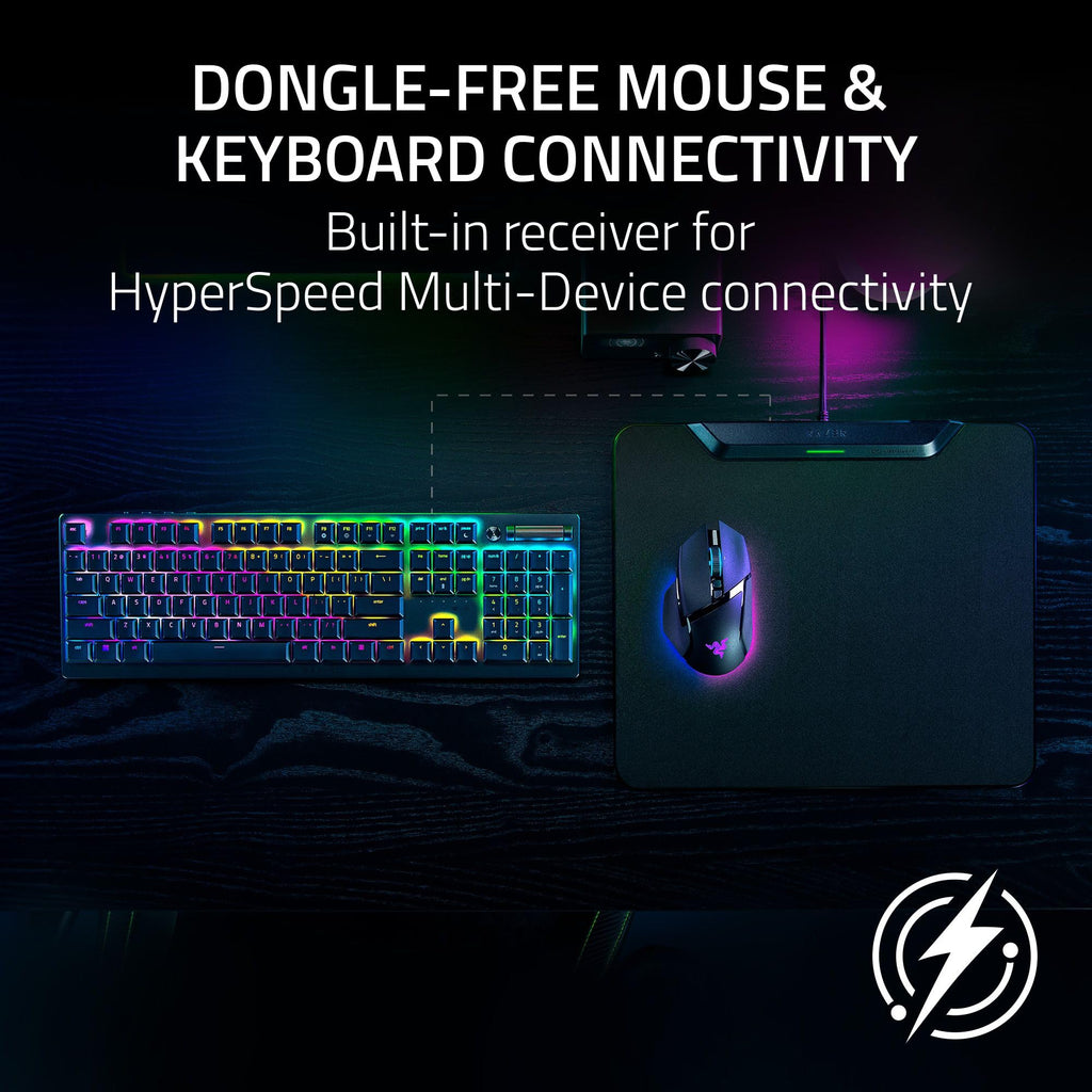 Wireless Charging Gaming Mouse Pad – Hard Surface & Charging Puck