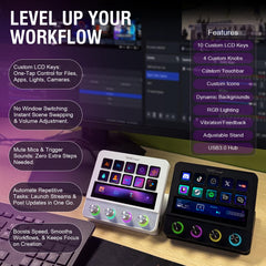 Stream Control Macro Pad – Programmable Keys & Audio Mixer