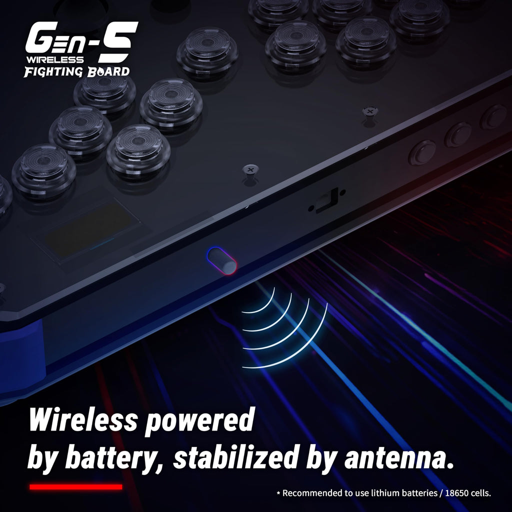 Wireless Fighting Game Controller Board – Low Latency, Turbo, Macro & RGB