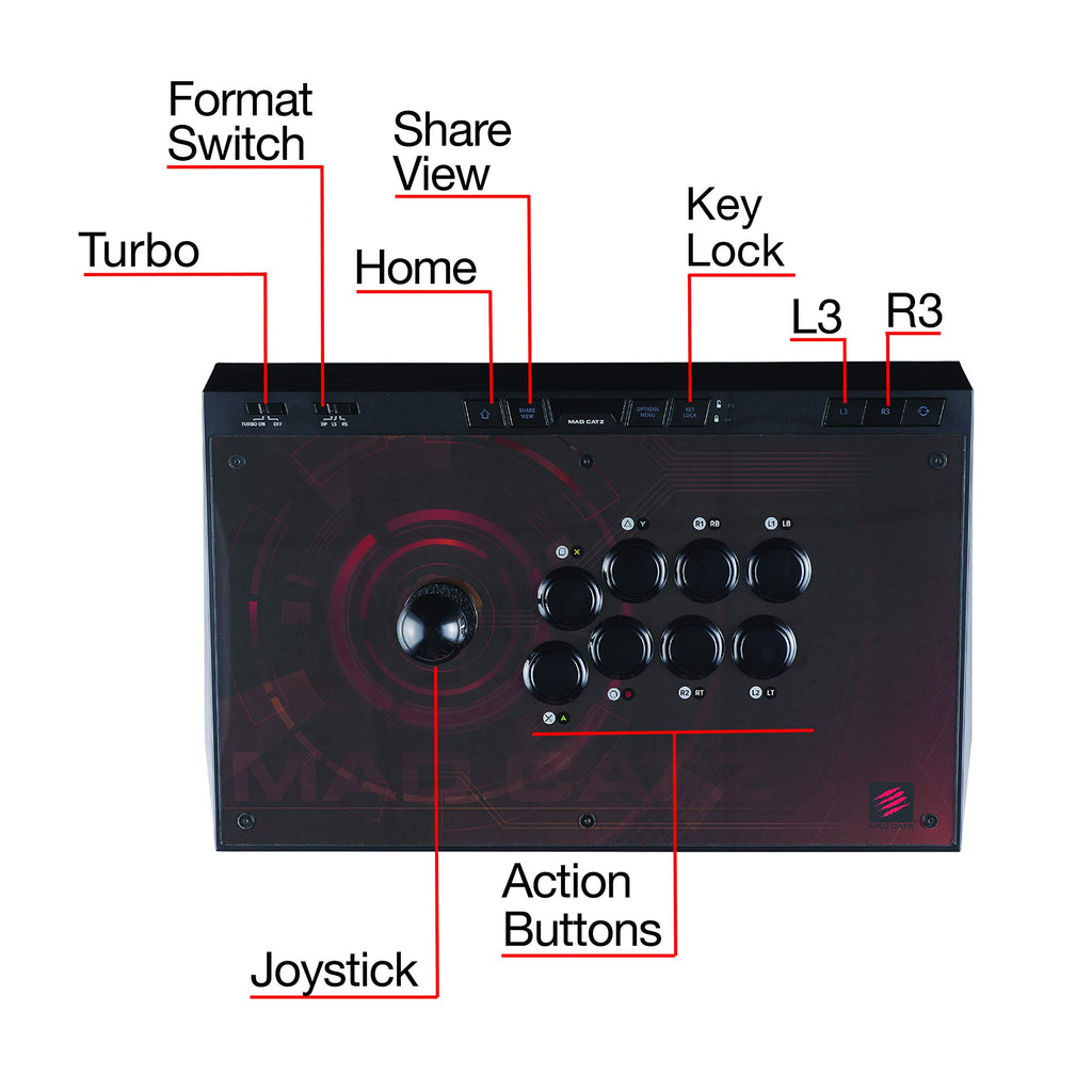 Arcade Fight Stick – Multi-Platform Wired Controller, Black