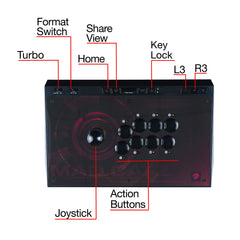 Arcade Fight Stick – Multi-Platform Wired Controller, Black