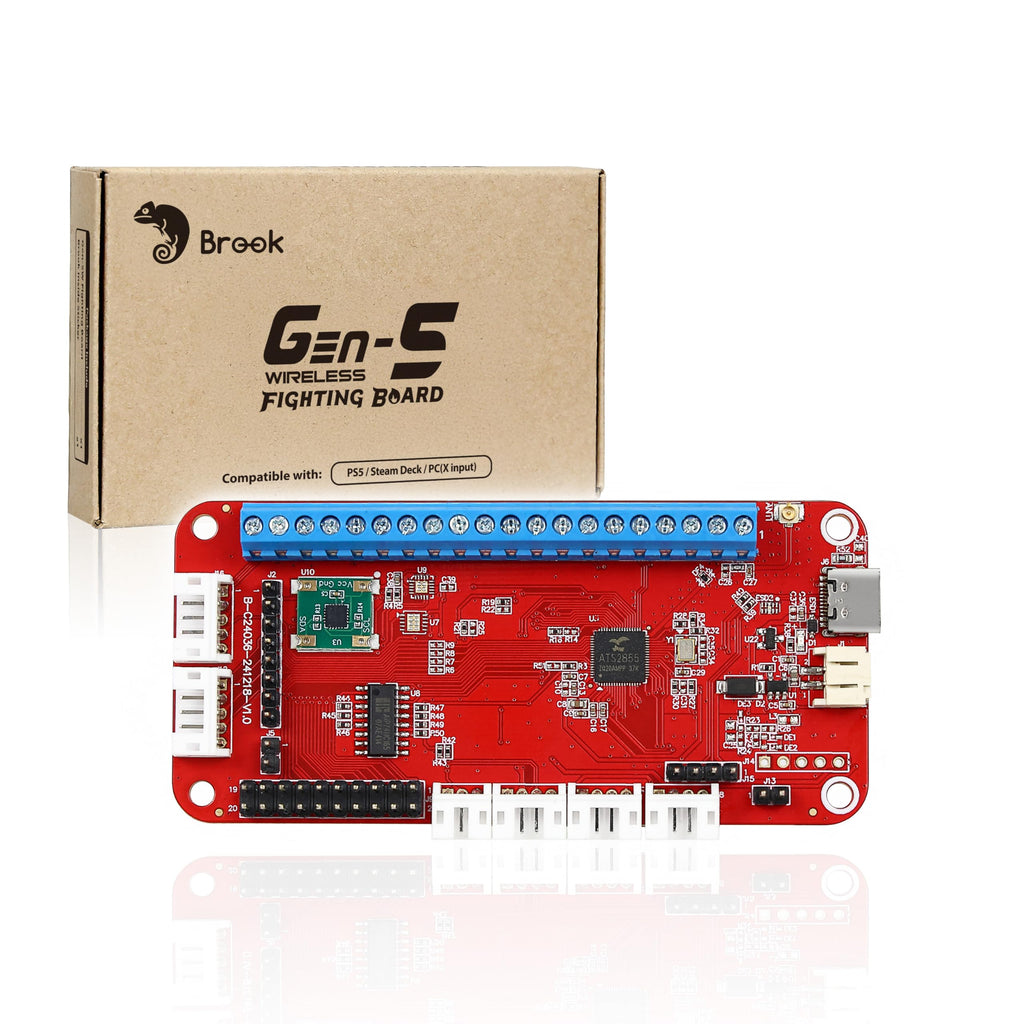 Wireless Fighting Game Controller Board – Low Latency, Turbo, Macro & RGB