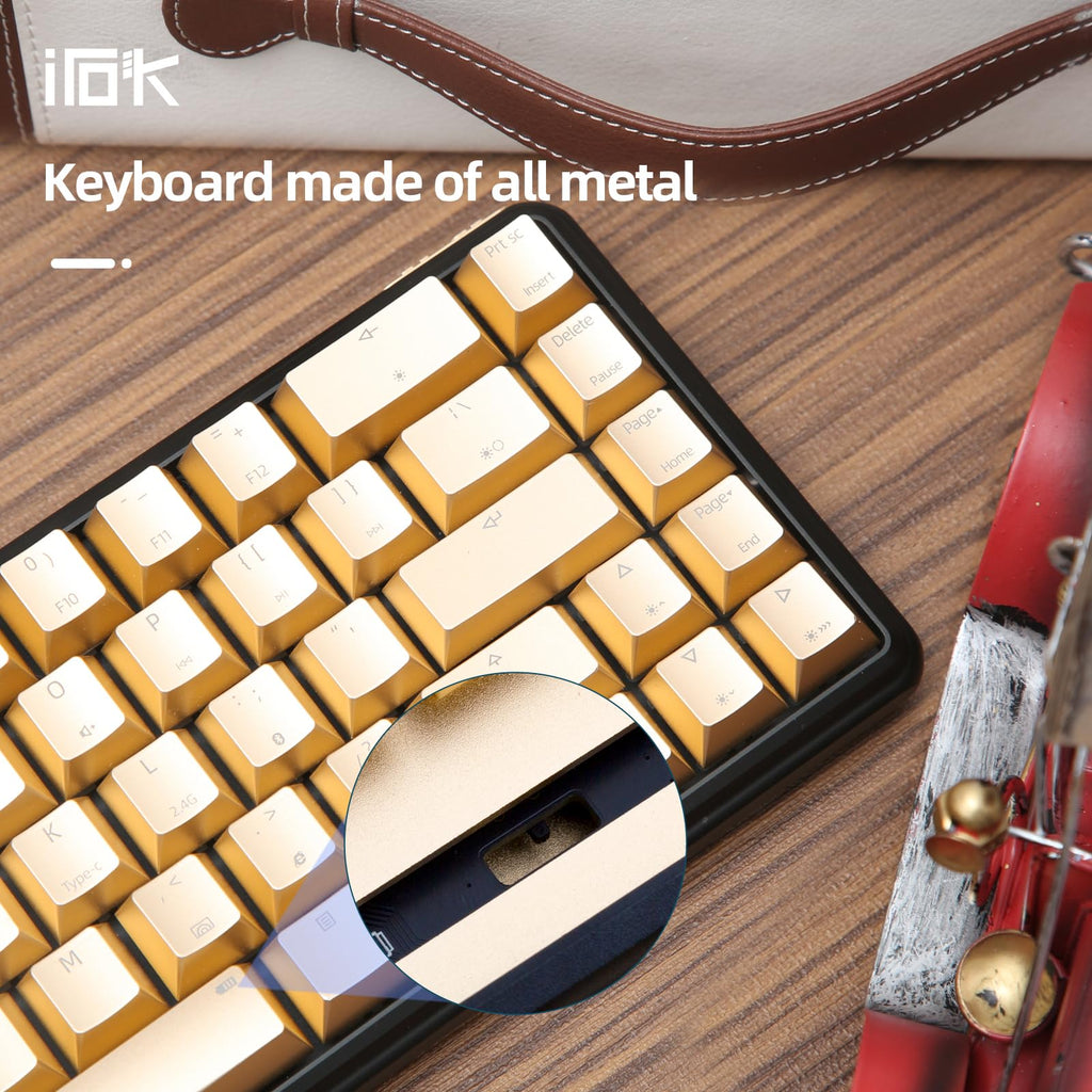 60% RGB Mechanical Gaming Keyboard – Hot-Swappable Red Switches, Metal Case