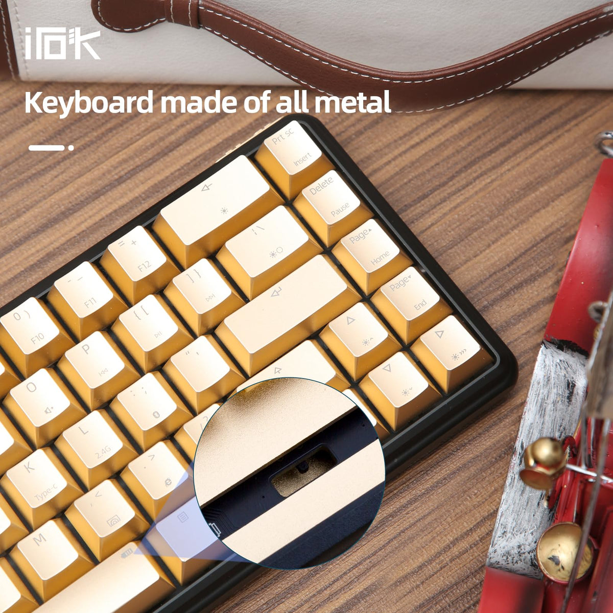 60% RGB Mechanical Gaming Keyboard – Hot-Swappable Red Switches, Metal Case