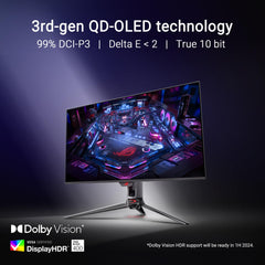 31.5" 4K QD-OLED Gaming Monitor – 3840 × 2160, Black