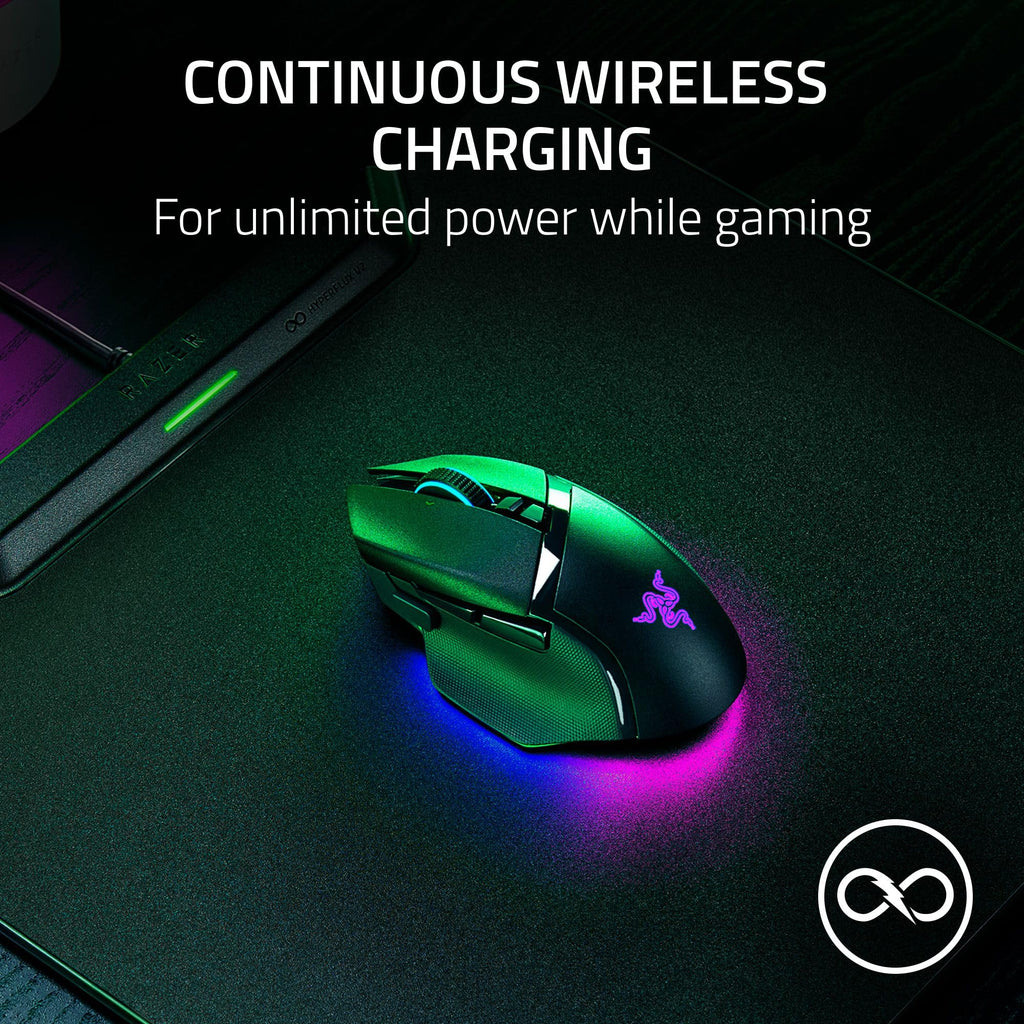 Wireless Charging Gaming Mouse Pad – Hard Surface & Charging Puck