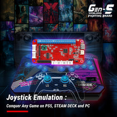 Wireless Fighting Game Controller Board – Low Latency, Turbo, Macro & RGB